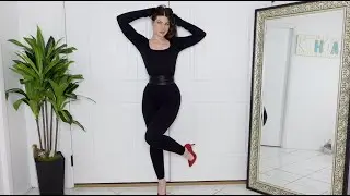 Tight Jumpsuit & Belt Try On
