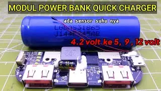MODUL POWER BANK QUICK CHARGER DENGAN BATERAI 18650