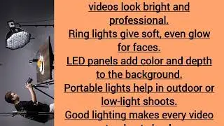&ldquo;Best Lighting Gadgets for YouTube Videos 2025 &ndash; Ring Lights, Softboxes & More&rdquo;