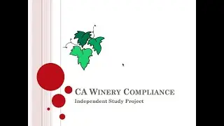 Winery Compliance in CA
