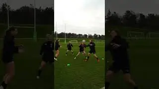 rugby girls practice rugby drills and steps