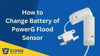 How to Change Battery of PowerG Flood Sensor