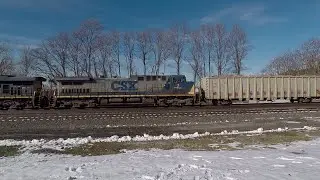 CSX Yn2 AC44CW #2 Trails on 164 Car Q561