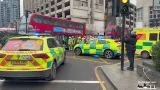 19/2/26 RTC-Bus Crash Into Underpass Parapet-7 People Hospitalised. Park Street, Croydon, CR0