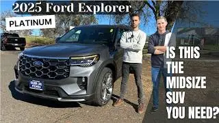 New 2025 FORD EXPLORER PLATINUM. Luxurious 3 row midsize SUV!