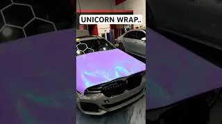 BMW Gets insane Unicorn Wrap.. #bmw #custom #wrap #transformation #sportscar #cartok #shorts #viral