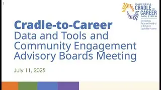 Data and Tools and Community Engagement Joint Advisory Boards Meeting