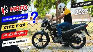 Super Splendor 2023 New Model 👉 Hero Super Splendor Xtec Bs7 E20 New Engine First Ride Experience