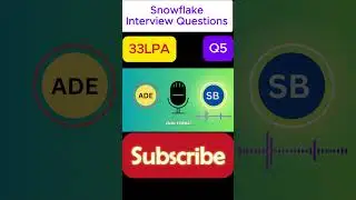 Snowflake Interview Questions and answers for 6 years Experienced | Data Engineer | Q5