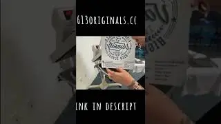 Using TRW Magic Foil with a screen print transfer #screenprint #screenprinting #screenprinttransfer