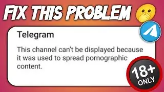 Telegram This Channel Can&rsquo;t Be Displayed Problem Solve | Telegram Channel Not Opening Error Fix 2025