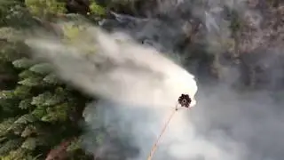 Alaska ANG UH-60 Black Hawks support fire suppression