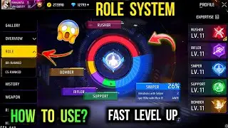 Role System in Free Fire - Fast Level Up Tricks | Free Fire Role System | How To Use?