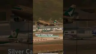 Silver Cargo Cargo B747 B-HKJ Take Off with RWY07R! Hong Kong Airport Plane Spotting in WoA3.4 HKG