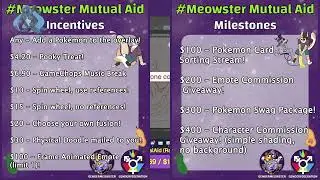 Continuing Aid for Meowster!| Pok&eacute;fusion hype!| !donate !meowster !save !hug !incentives !milestone