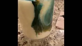 Mica powder soy/coconut wax candle  #micapowdercandle # #candlemaking #diycandlemaking #diysoycandle