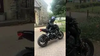 GRmoto TriOval Exhaust on a Honda CB650R 2019