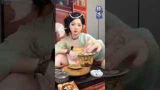 Chinese girl brews tea in a fancy way  #chinesetea #teaset