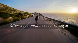 Skateboarding Descents #38 : Diego Poncelet longboarding at sunrise on the island 
