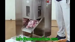Electric Meat Shredder Machine, Meat Strip Cutter Machine Operation