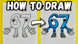 How To Draw 67 From Roblox Steal A Brainrot