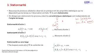 Processus Aléatoires 2 - Stationnarité - Bruit Blanc - Matrice Toeplitz- Ergodisme
