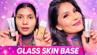 HOW TO GET GLASS SKIN 💁&zwj;♀️| Flawless Dewy Base Step by StepDRY #viral 