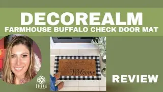 Farmhouse Buffalo Check Door Mat - Durable Coir Welcome Mats for Outdoor - Layered Look REVIEW