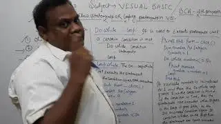 Lecture - 3 VARIOUS CONTROL FLOW STATEMENTS OR LOOPING STATEMENTS  (DO WHILE..LOOP, DO...LOOP WHILE)