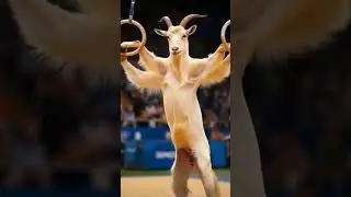 Funny AI Goat Animation 🐐 | Cool Animal Shorts for Kids | #shorts #animation #ai #goat