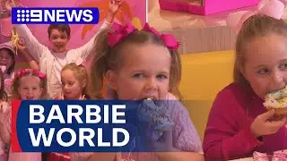 World's first Barbie cafe outside US opens in Melbourne | 9 News Australia