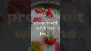 Satisfying Fruit Prep ASMR | How I Wash & Store Fresh Berries/Grapes 🍓🍇✨ #asmr #fridgerestock
