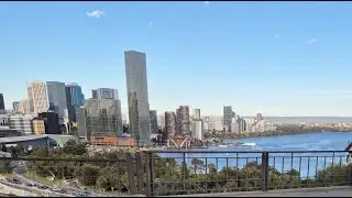 Perth City View from kings park Live