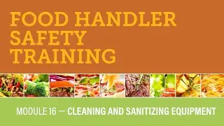 Module 16 &mdash; Cleaning and Sanitizing Equipment