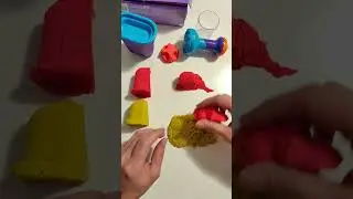 Kinetic sand rainbow mix set #kineticsand #rainbow #fun #shorts #set