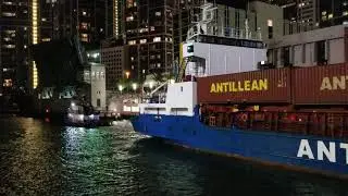 Miami River Outbound Cargo Under Tow. #Miamiriver #Ships #Tugboats