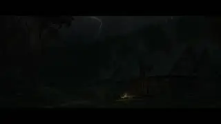 Quiet Mountain Village In The Rain | Gentle Thunder & Soft Rain Sounds For Deep Sleep