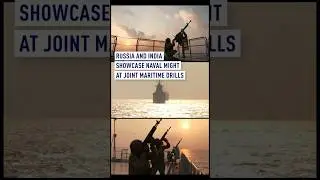 Russian & Indian naval power in joint drill