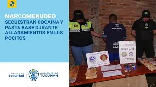 Secuestran coca&iacute;na y pasta base durante allanamientos en Los Pocitos