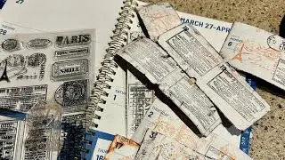 Quick! Easy Recycle Planner Paper into Ephemera Tickets