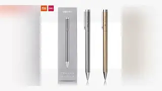 Xiaomi Deli-Bolgrafo con letrero de Metal, bolgrafo para firmar, Gel PREMEC de 0,5 MM, recambio s