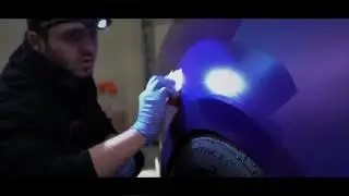 CarPro Skin Ceramic Coating Application on a PURPLE Vinyl Wrapped S550 Mustang GT