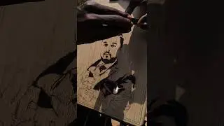 wood burn art🔥 #shortvideo #short #shorts #shortsfeed #woodburning #viral #viralvideo
