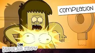 💪 Muscle Man’s BIG 🍒 Problem in 4K | Regular Show Jokes that went TOO far…|  Cartoon Network
