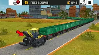 Fs 18 Many Longest Trolley Chain 😱 ! Farming Simulator 18 Gameplay | #fs18