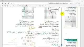 فاطمة السويداني - رياضيات 5 - تحليل التمثيلات البيانية للدوال و العلاقات  ج3