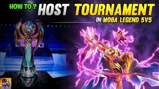 How to host moba legends 5v5 tournament | Host moba legends tournament and earn 1 lakh diamond 💎