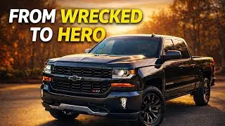 GREY WRECKED SILVERADO REPAIR FINISHED!!