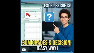 How to find Sum,Grades in Microsoft Excel 