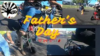 Father&rsquo;s Day test and tune , mini bike drag racing X SvR🏁🧨